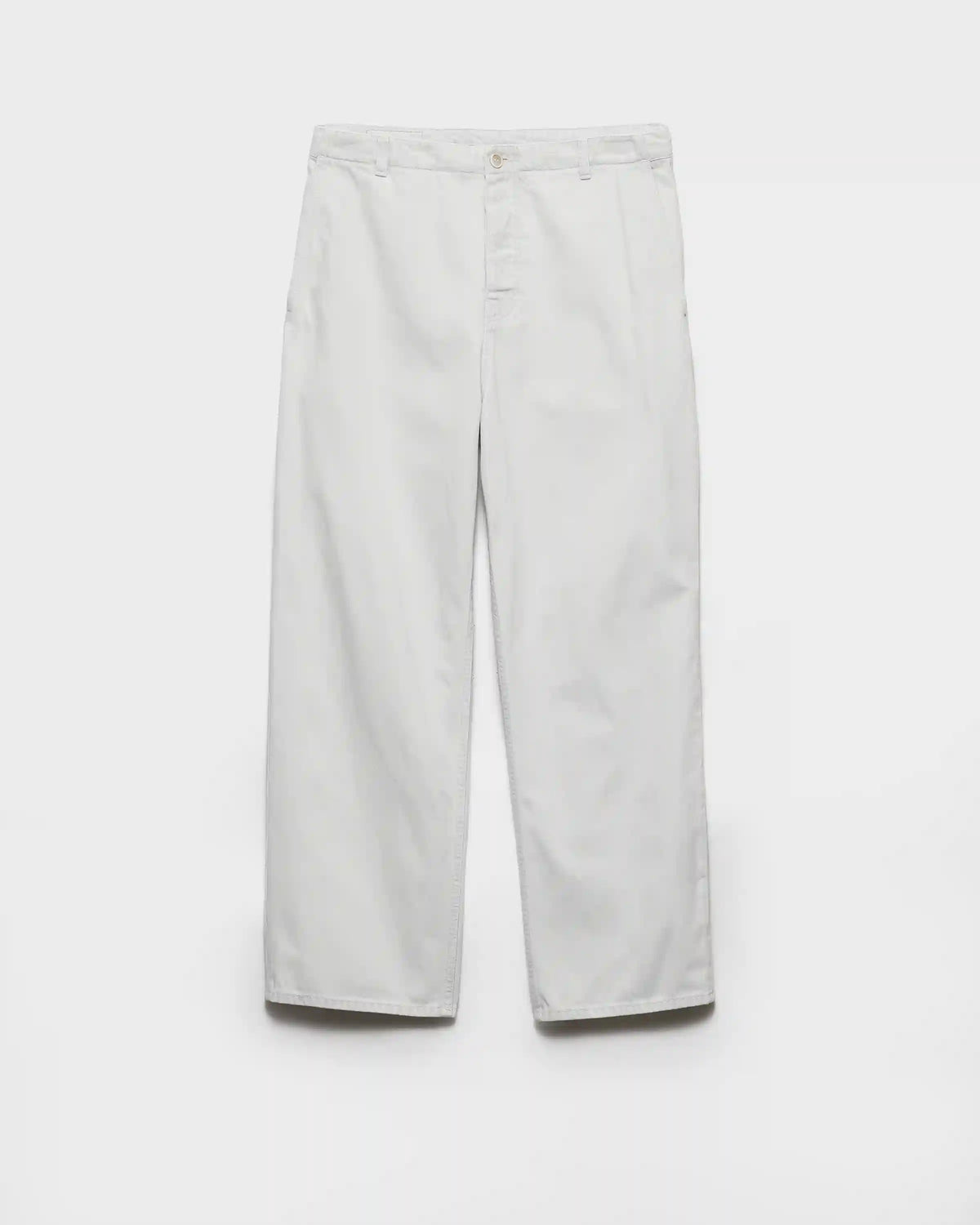 Regular bleached denim jeans