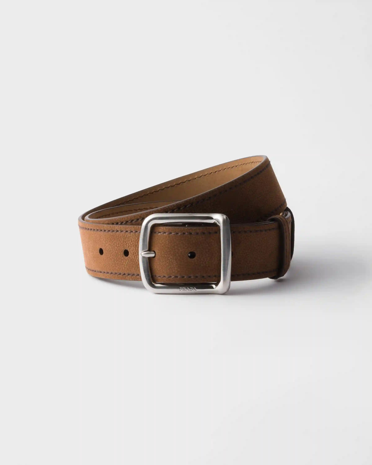 Nubuck leather belt