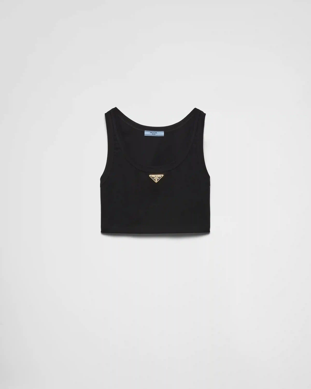 Jersey cropped top