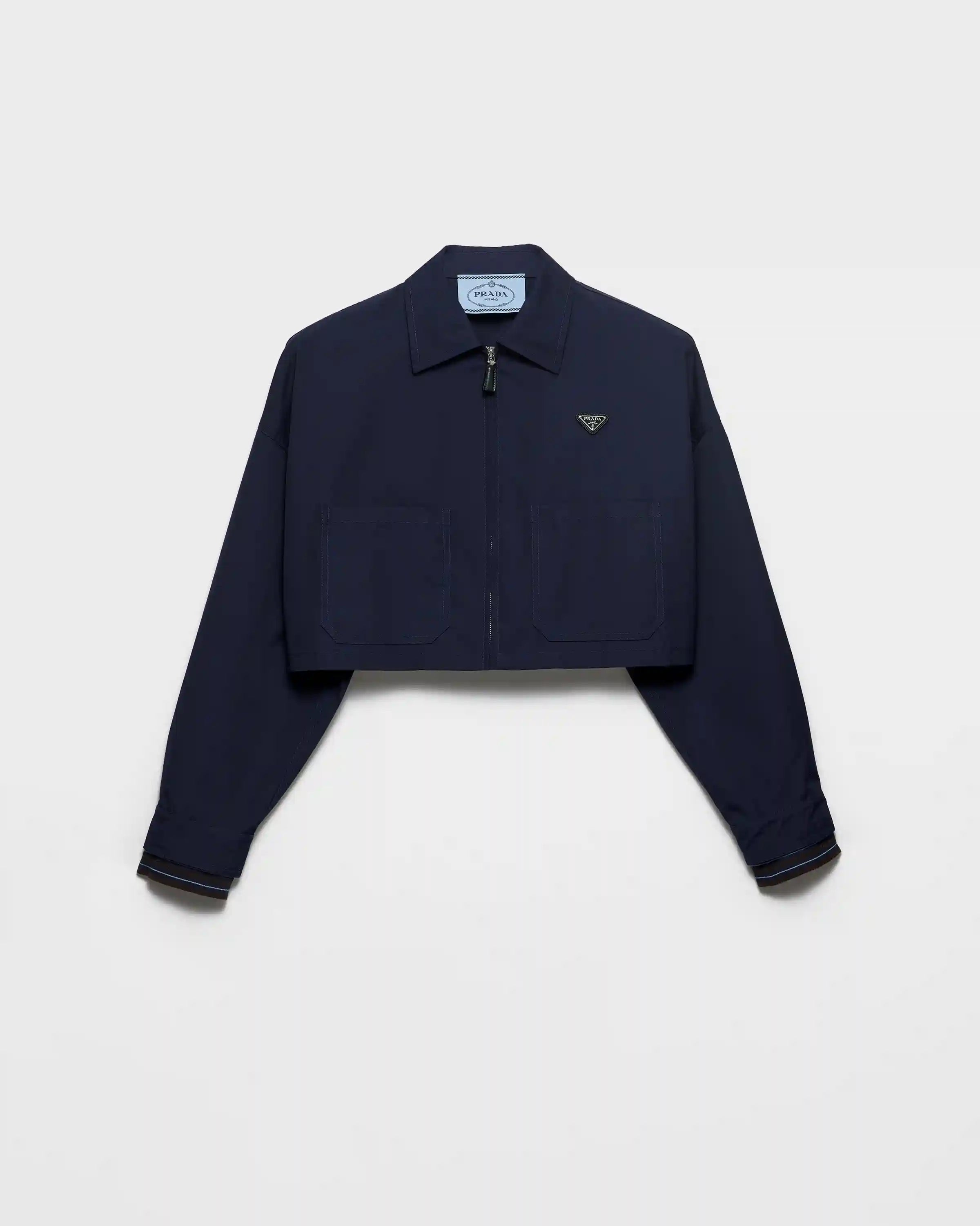 Poplin blouson jacket