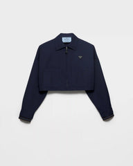 Poplin blouson jacket