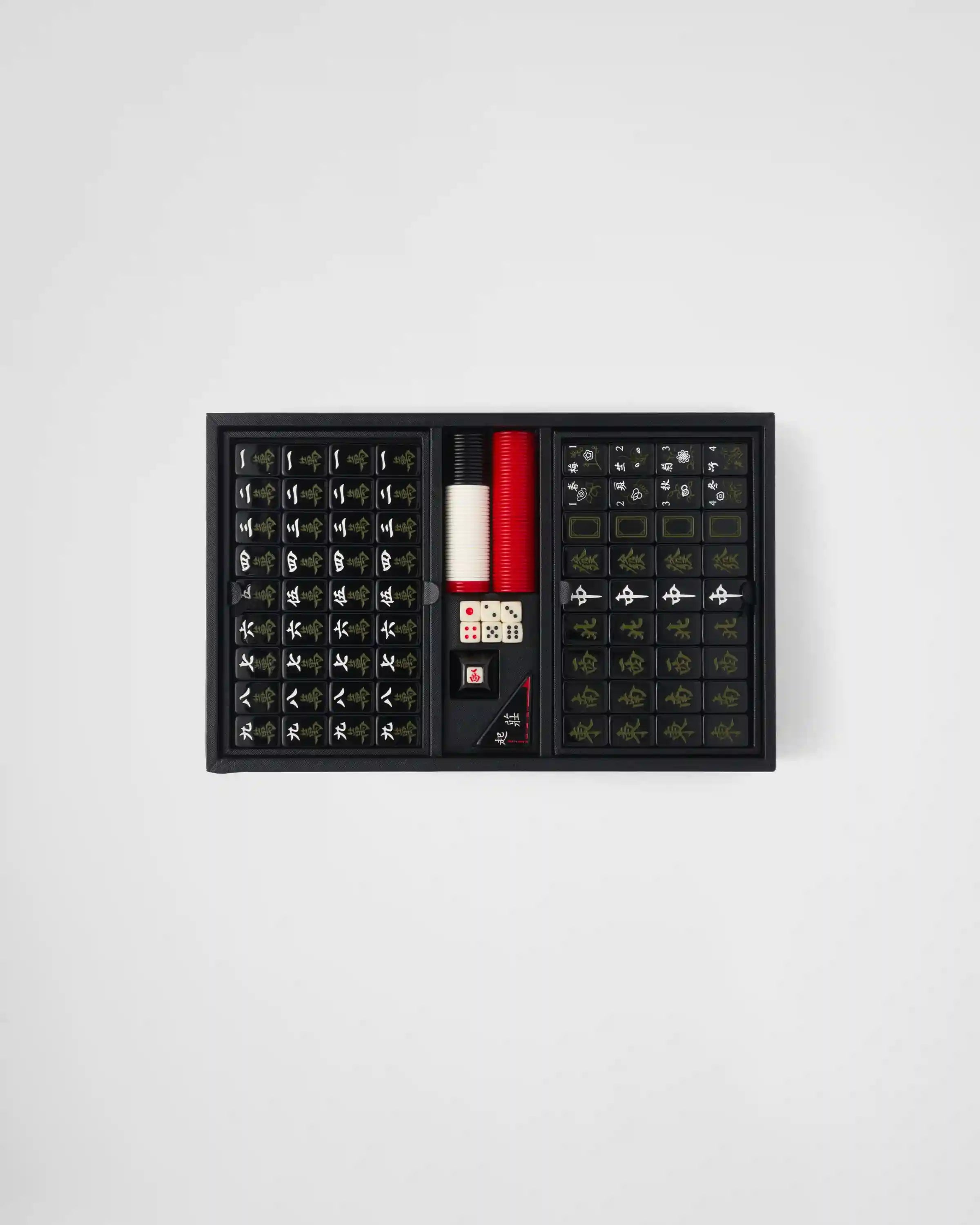 Saffiano Leather Mahjong Game