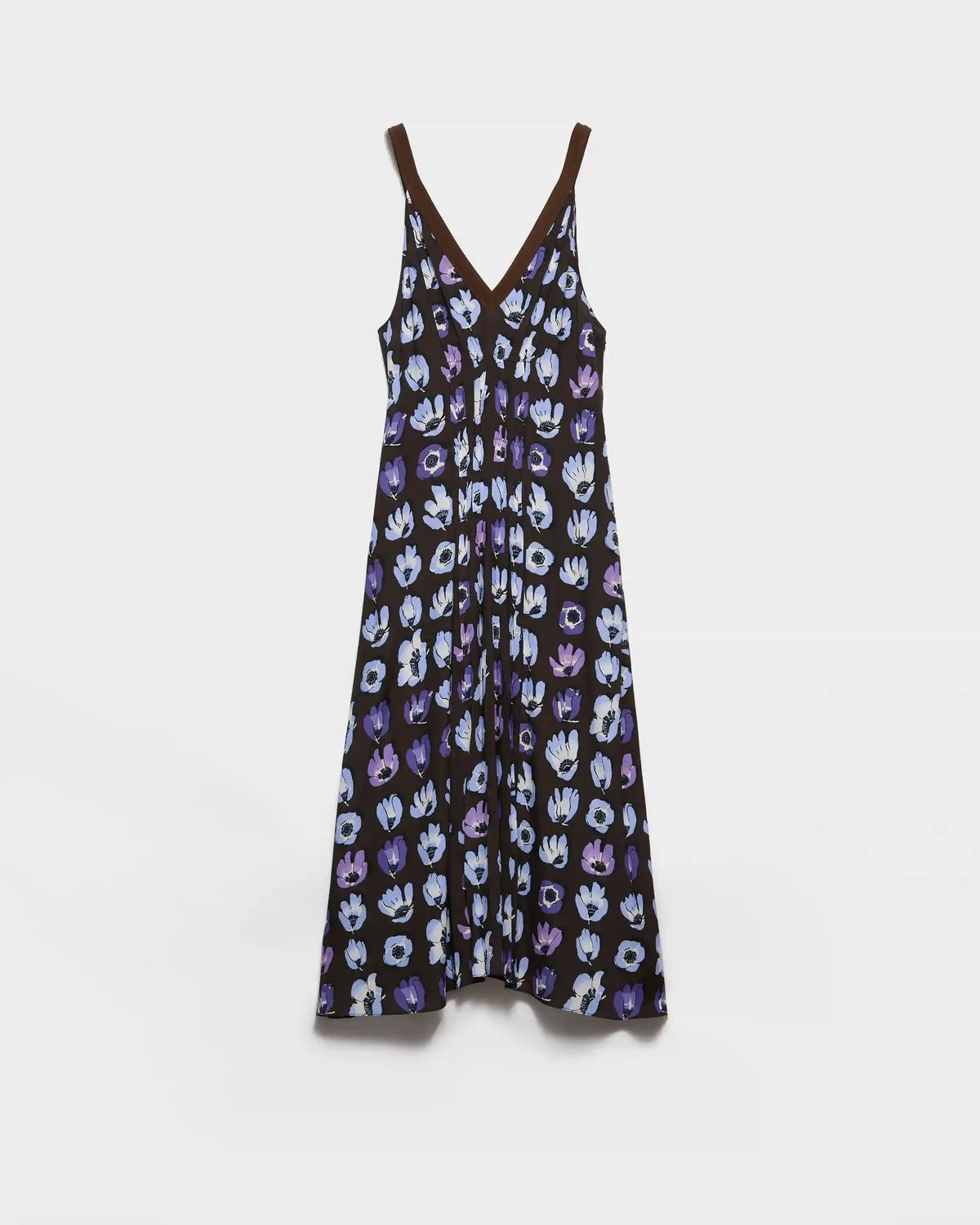 Floral print marocain dress 