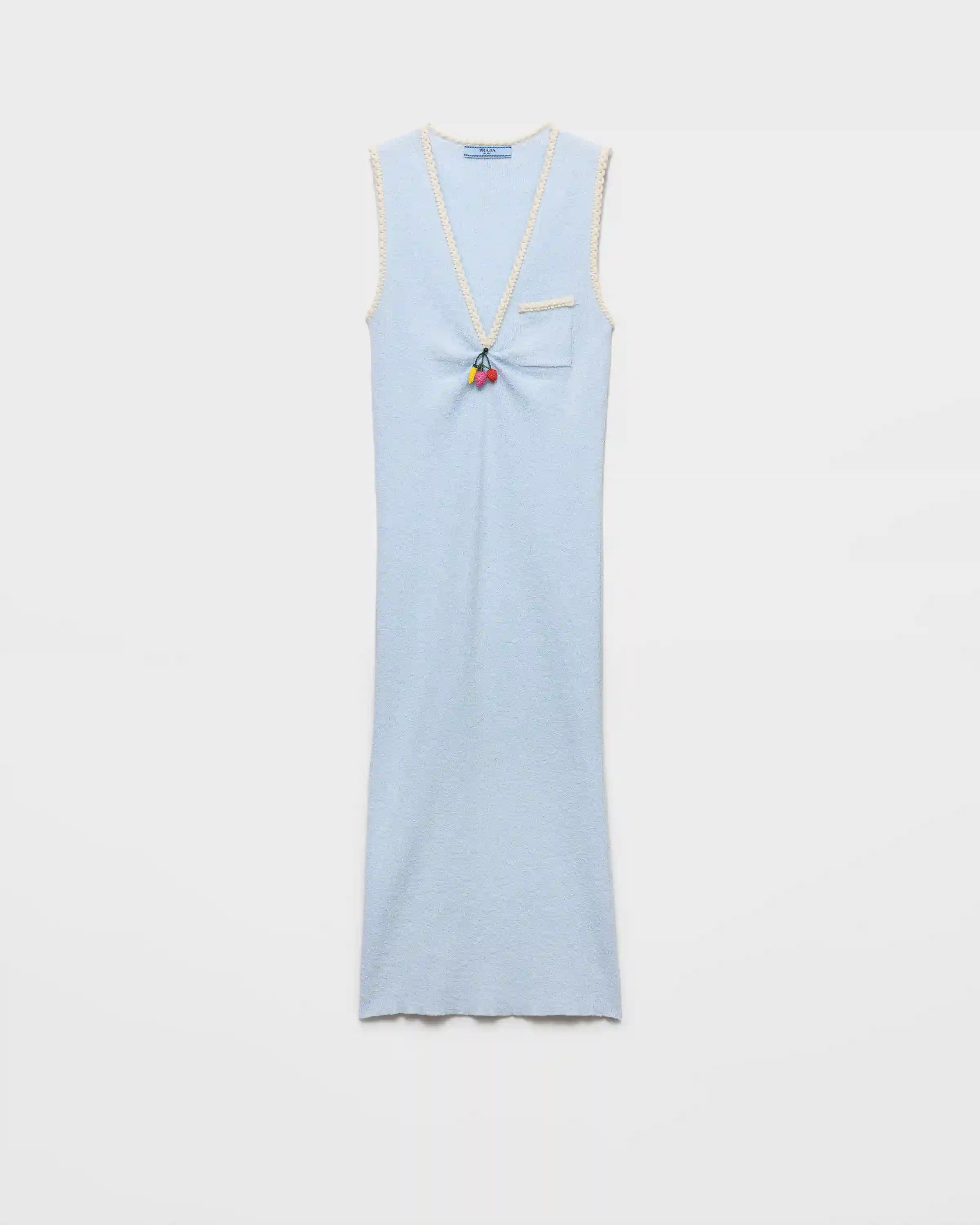 Cotton bouclÃ© dress
