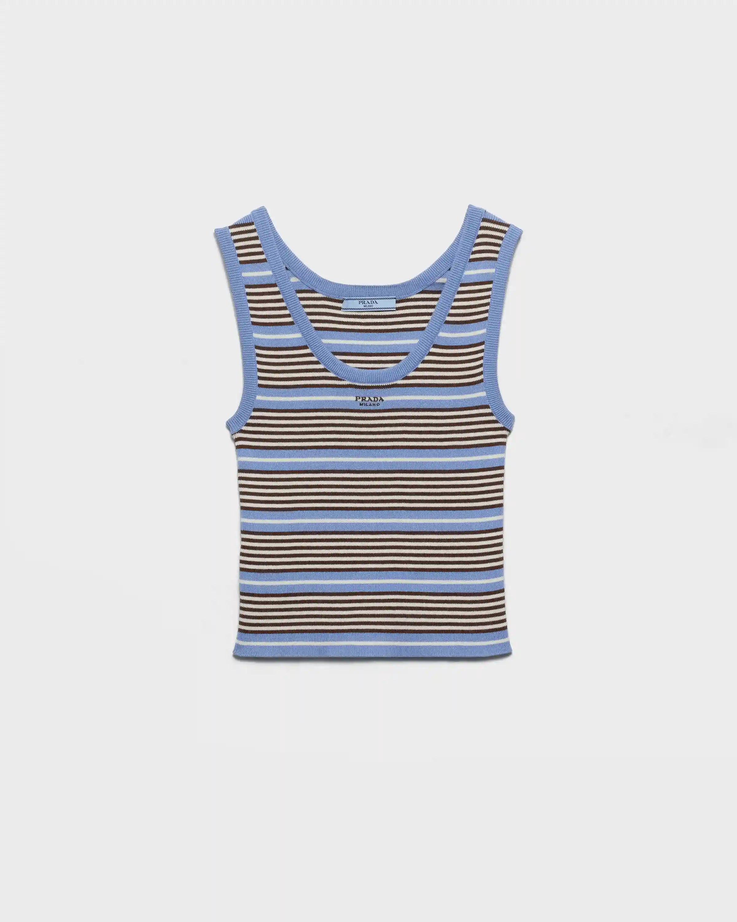 Cotton knit tank top