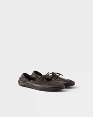 Shuffle antiqued leather laced shoes