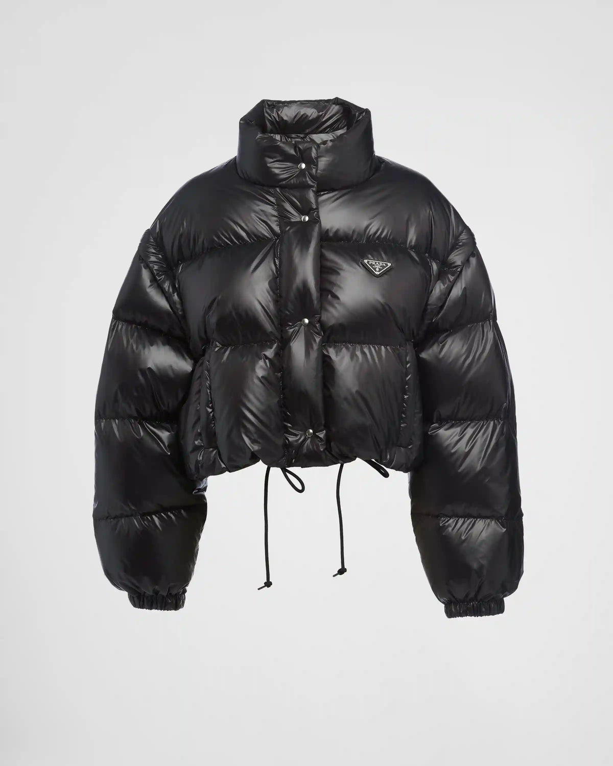 Re-Nylon cropped convertible down jacket