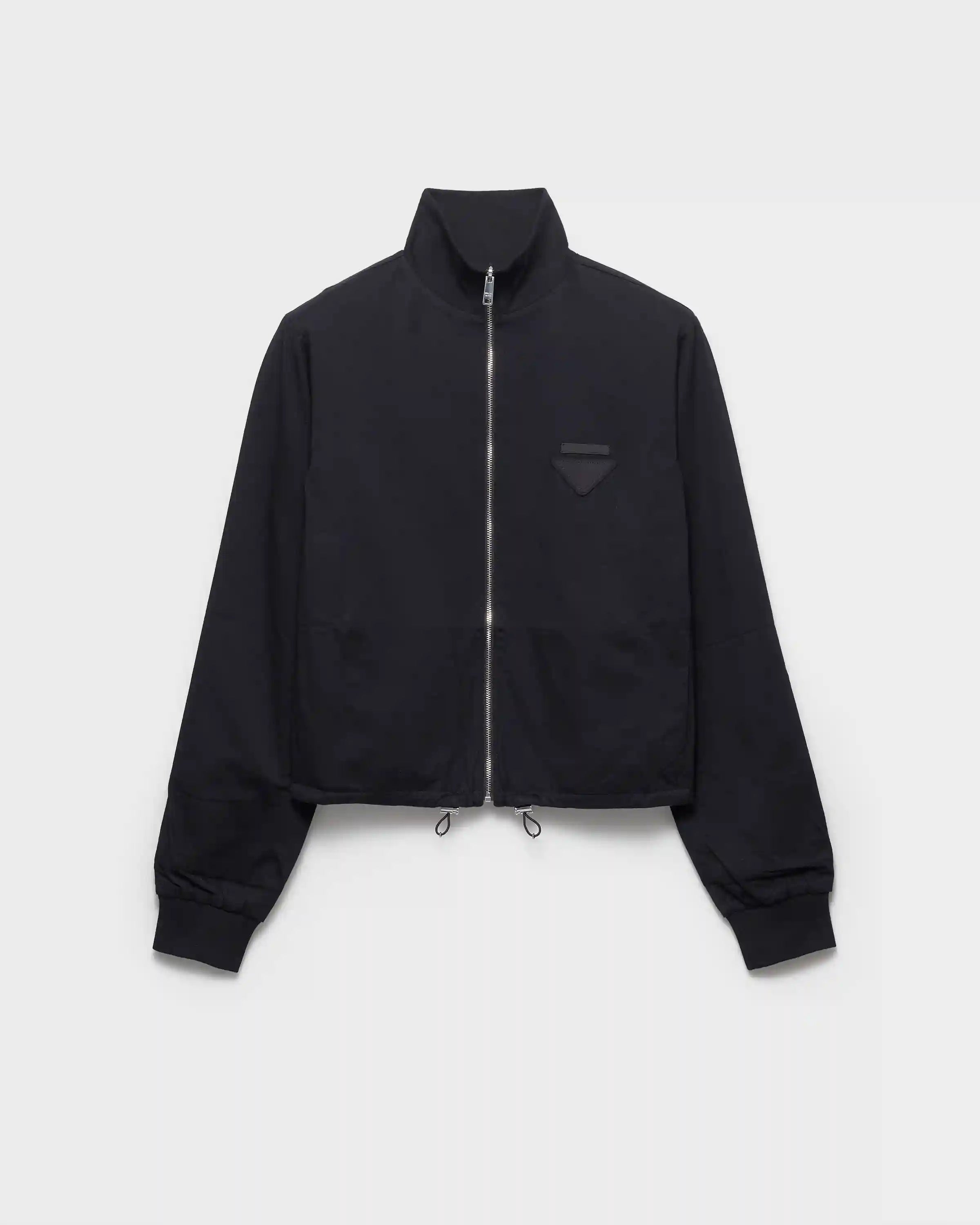 Reversible jersey zipper jacket with hood