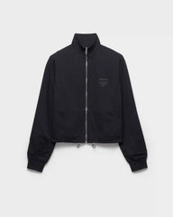 Reversible jersey zipper jacket with hood