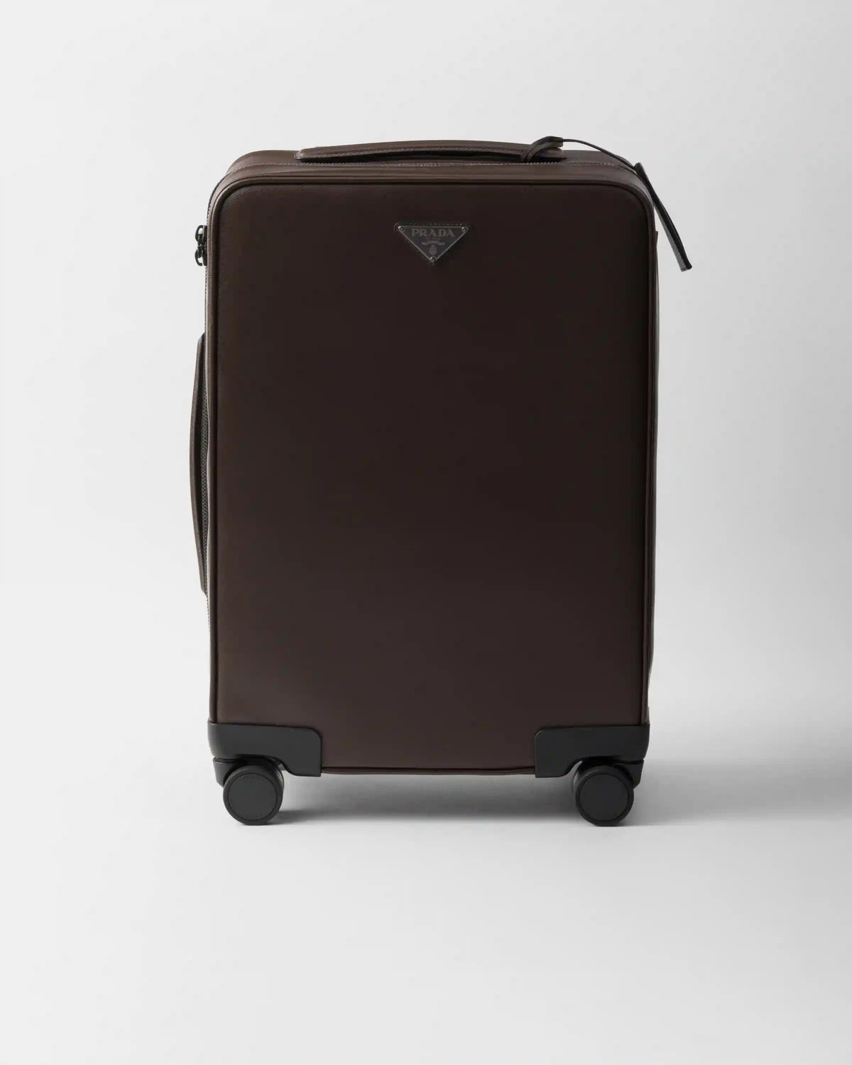 Saffiano leather trolley
