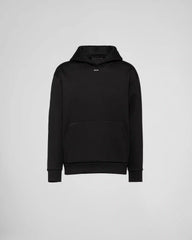 Technical cotton hoodie