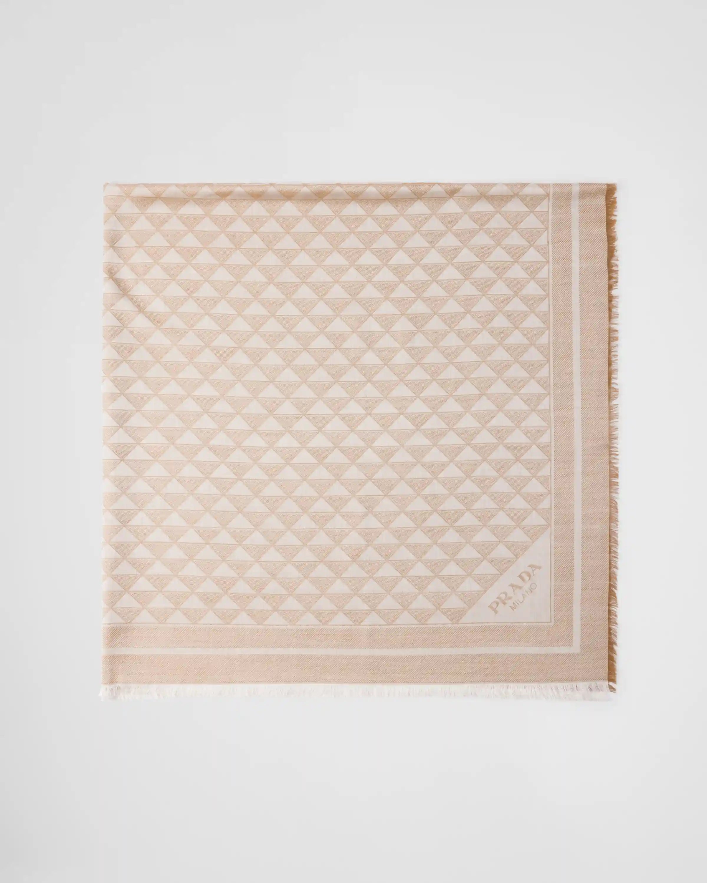 Silk and wool shawl