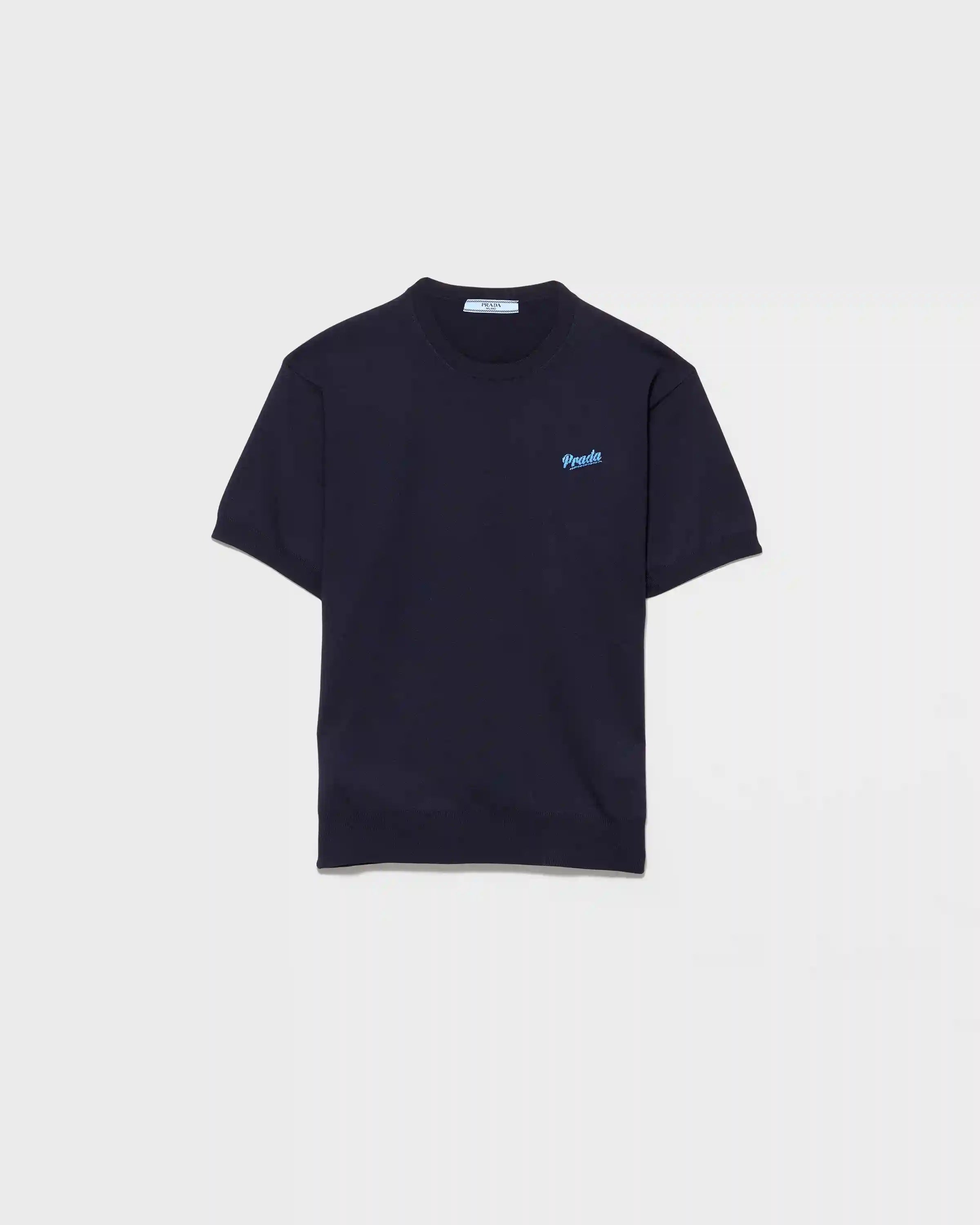 Silk crew-neck sweater