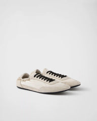Collapse Re-Nylon and suede sneakers