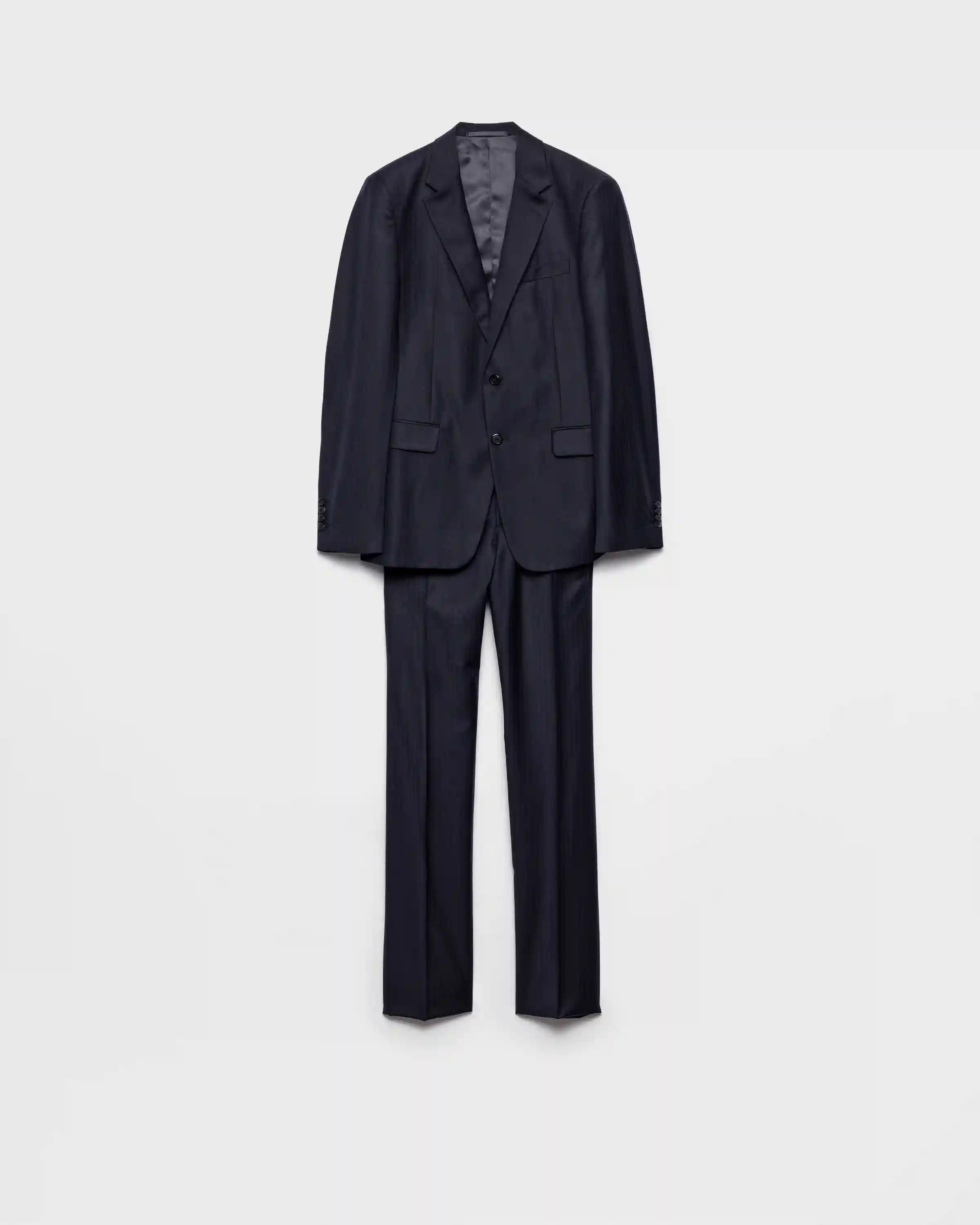 Single-breasted cashmere and wool suit