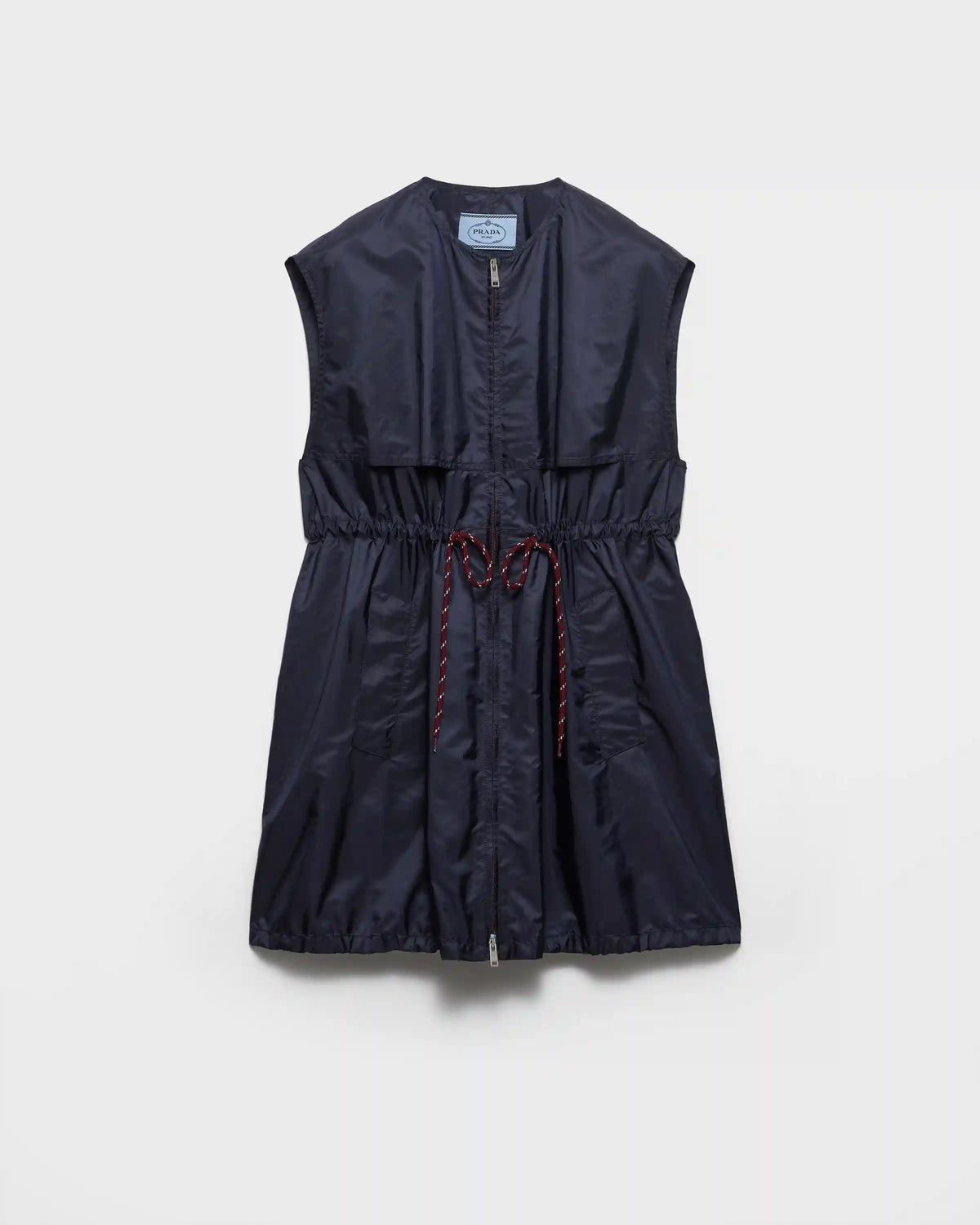 Light, sleeveless Re-Nylon mini-dress