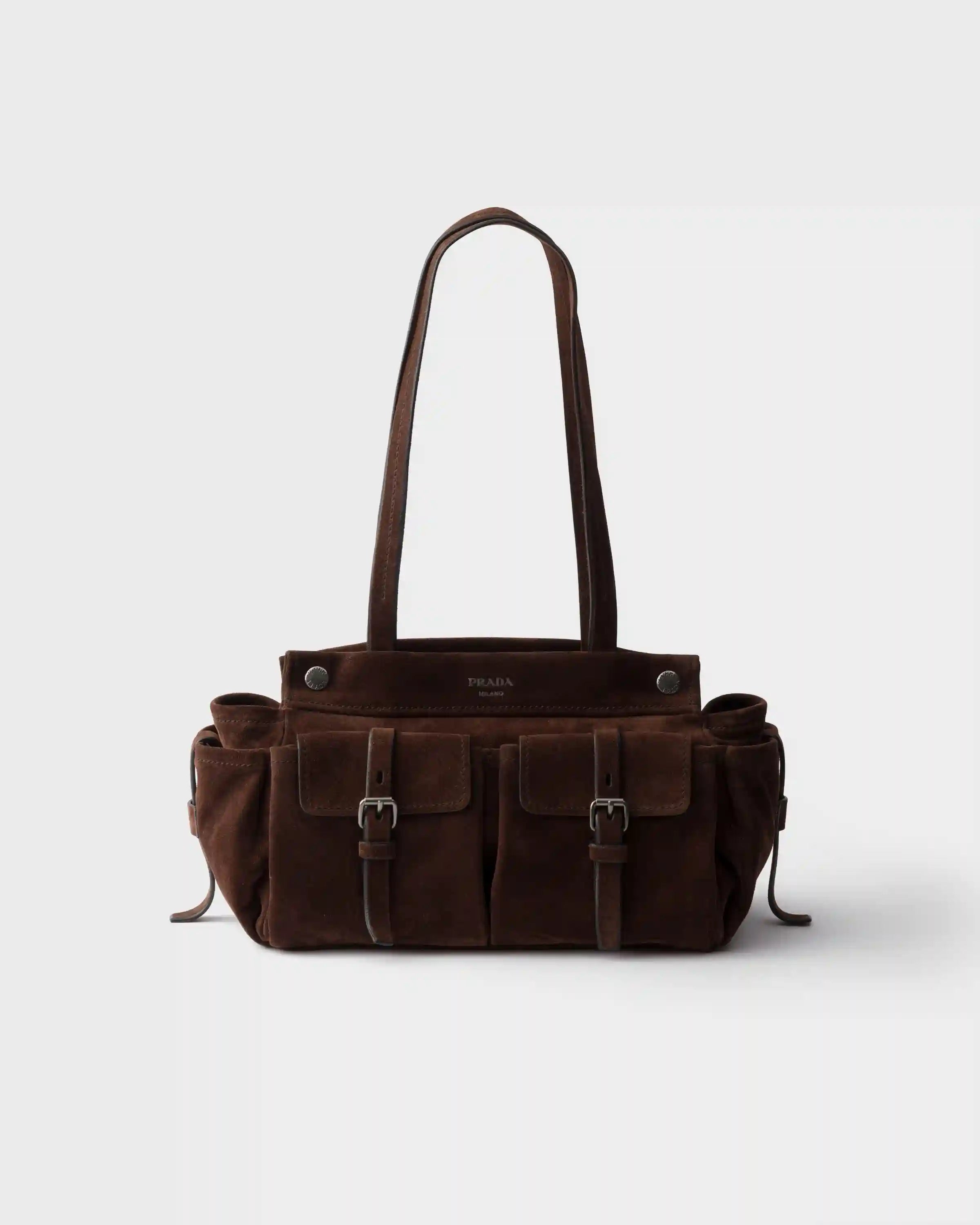 Medium suede tote bag