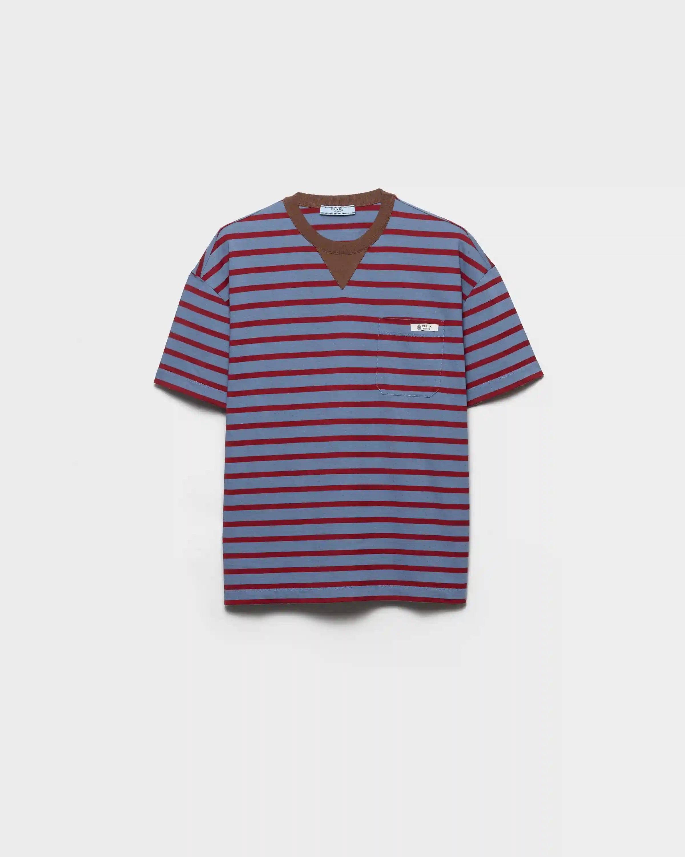 Oversized striped jersey T-shirt