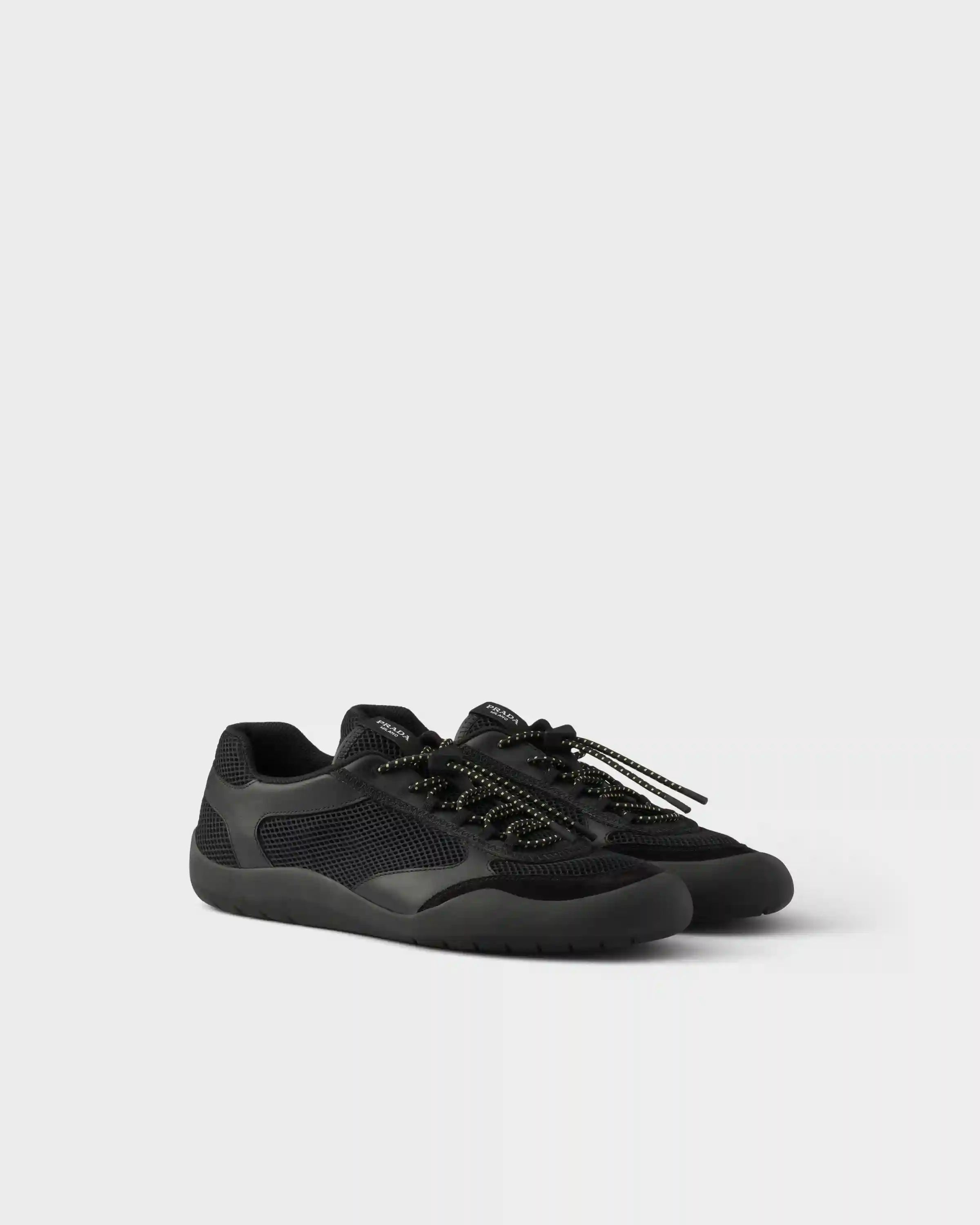 Speedrock leather and mesh fabric sneakers