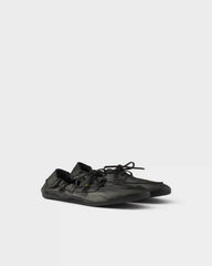 Shuffle antiqued leather boat shoes