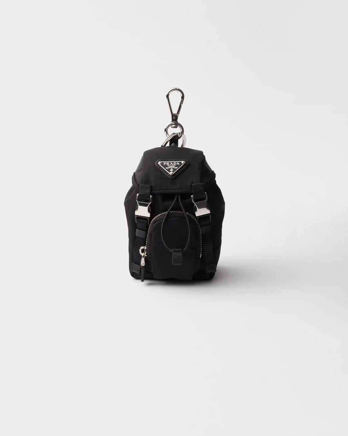 Re-Nylon mini pouch keychain charm