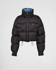 Re-Nylon cropped down jacket