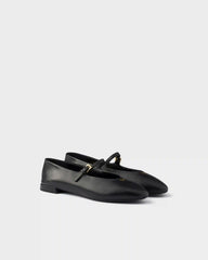 Leather ballerinas