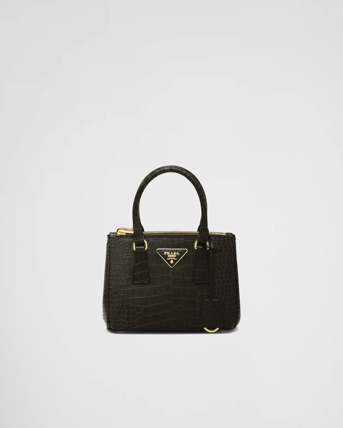 Prada Galleria mini crocodile leather bag