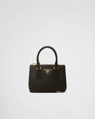 Prada Galleria mini crocodile leather bag