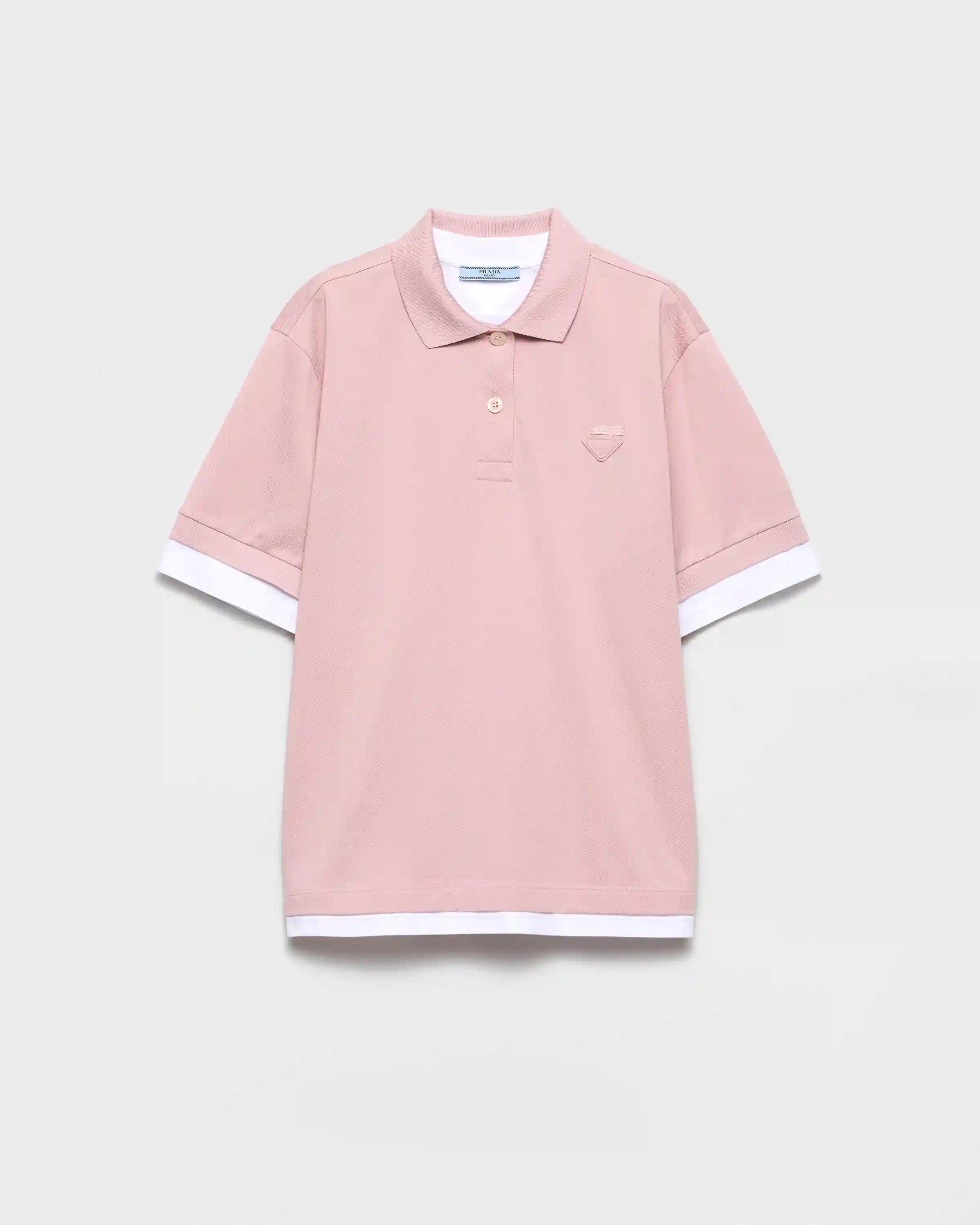 PiquÃ© and jersey polo shirt