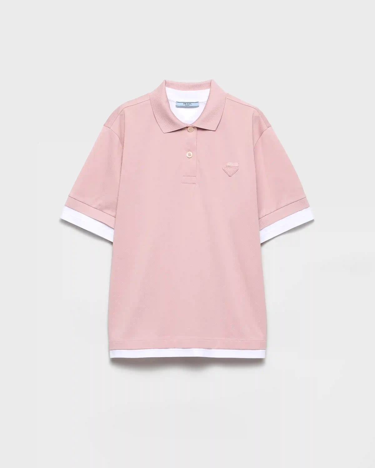 PiquÃ© and jersey polo shirt