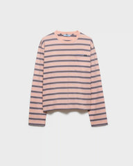 Long-sleeved striped cotton jersey T-shirt