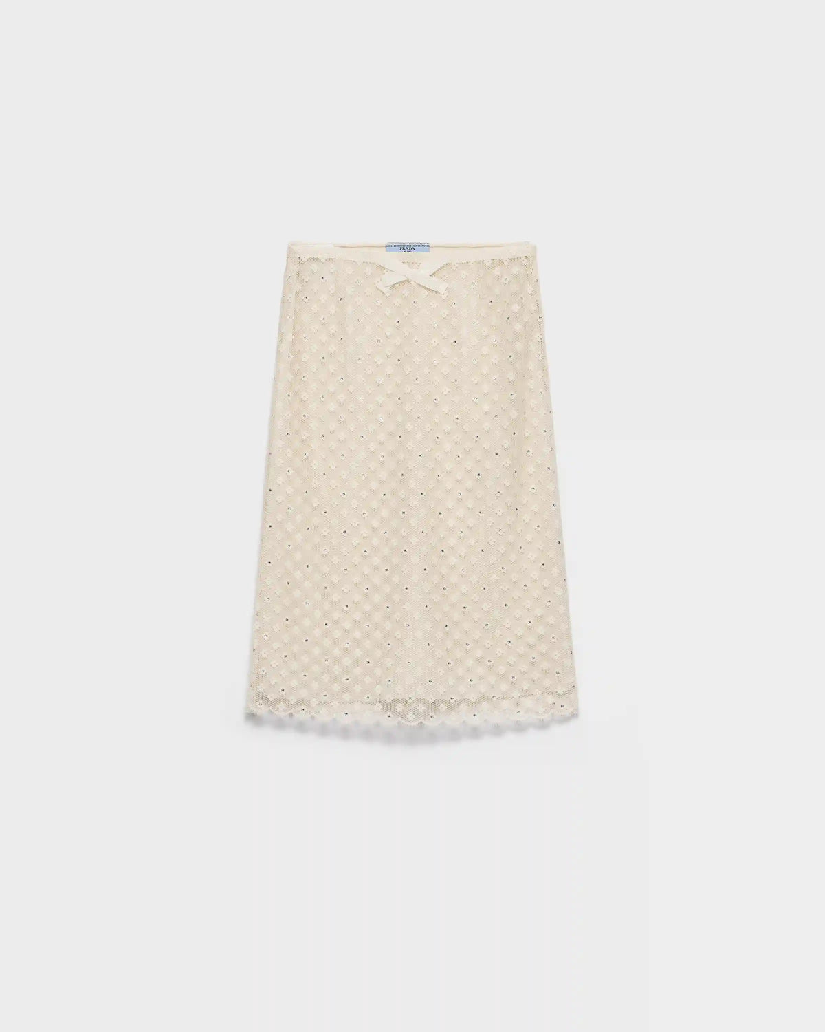 Embroidered lace skirt