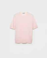 Short-sleeved cashmere T-shirt