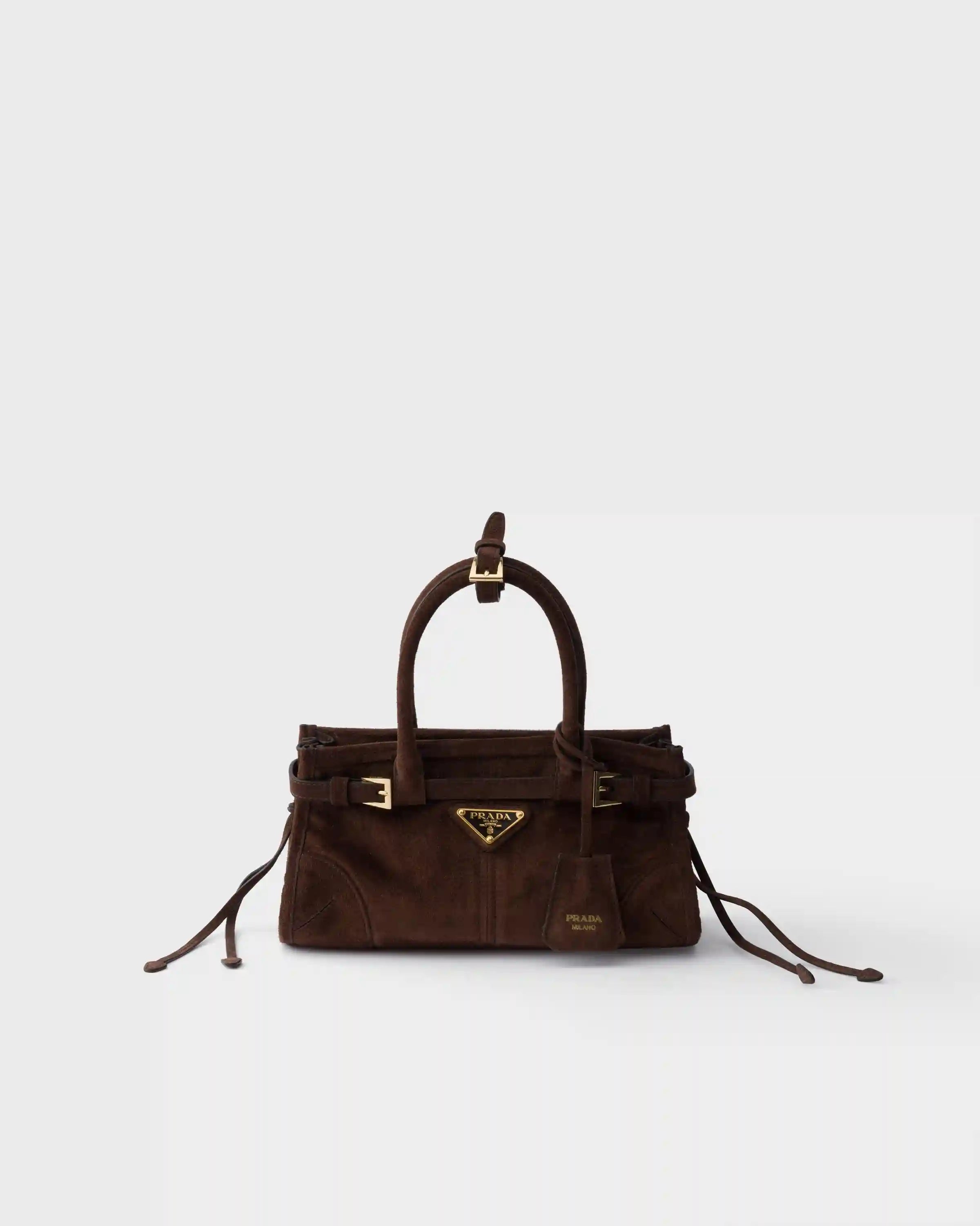Prada Bonnie suede mini handbag