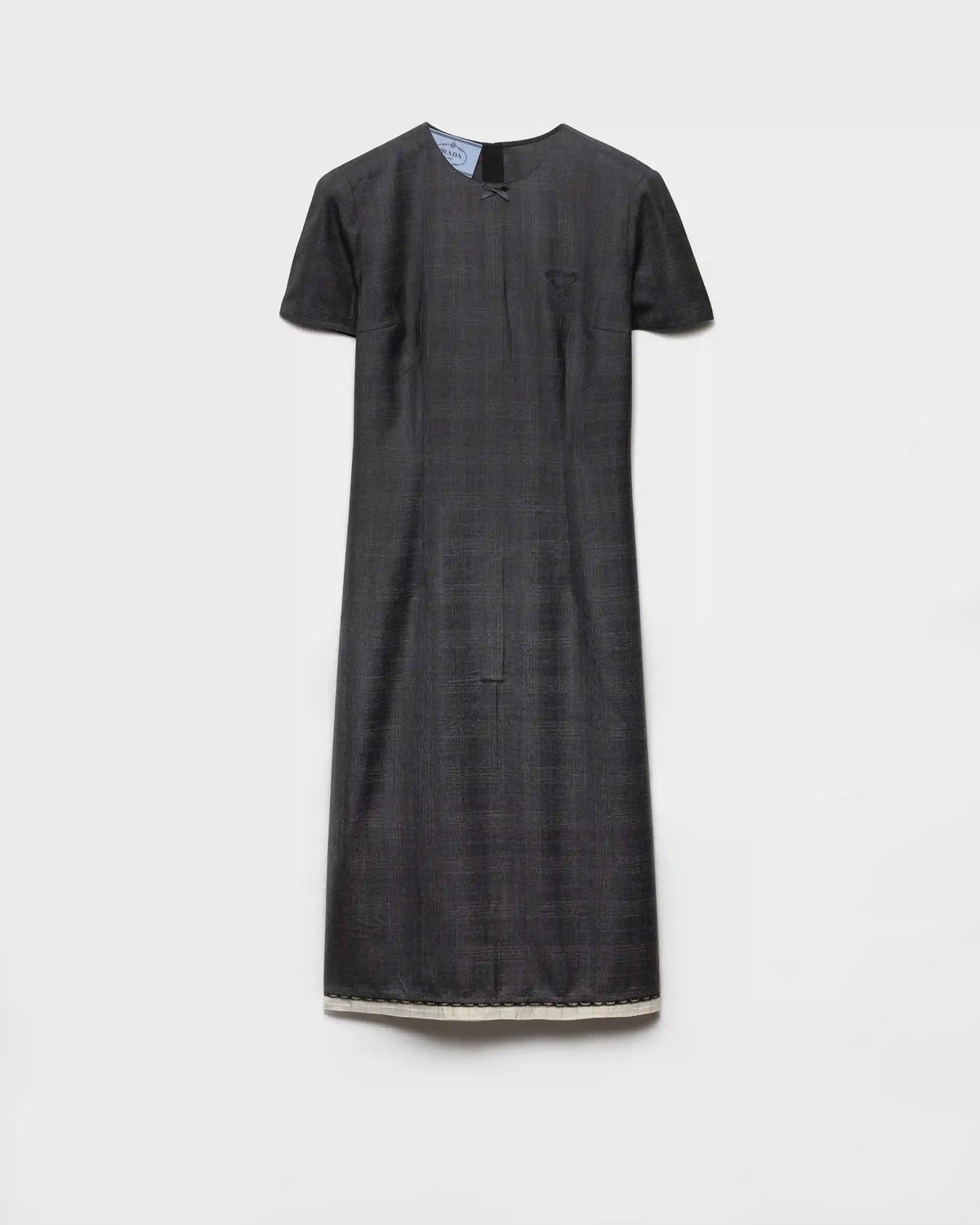 Checked wool dress