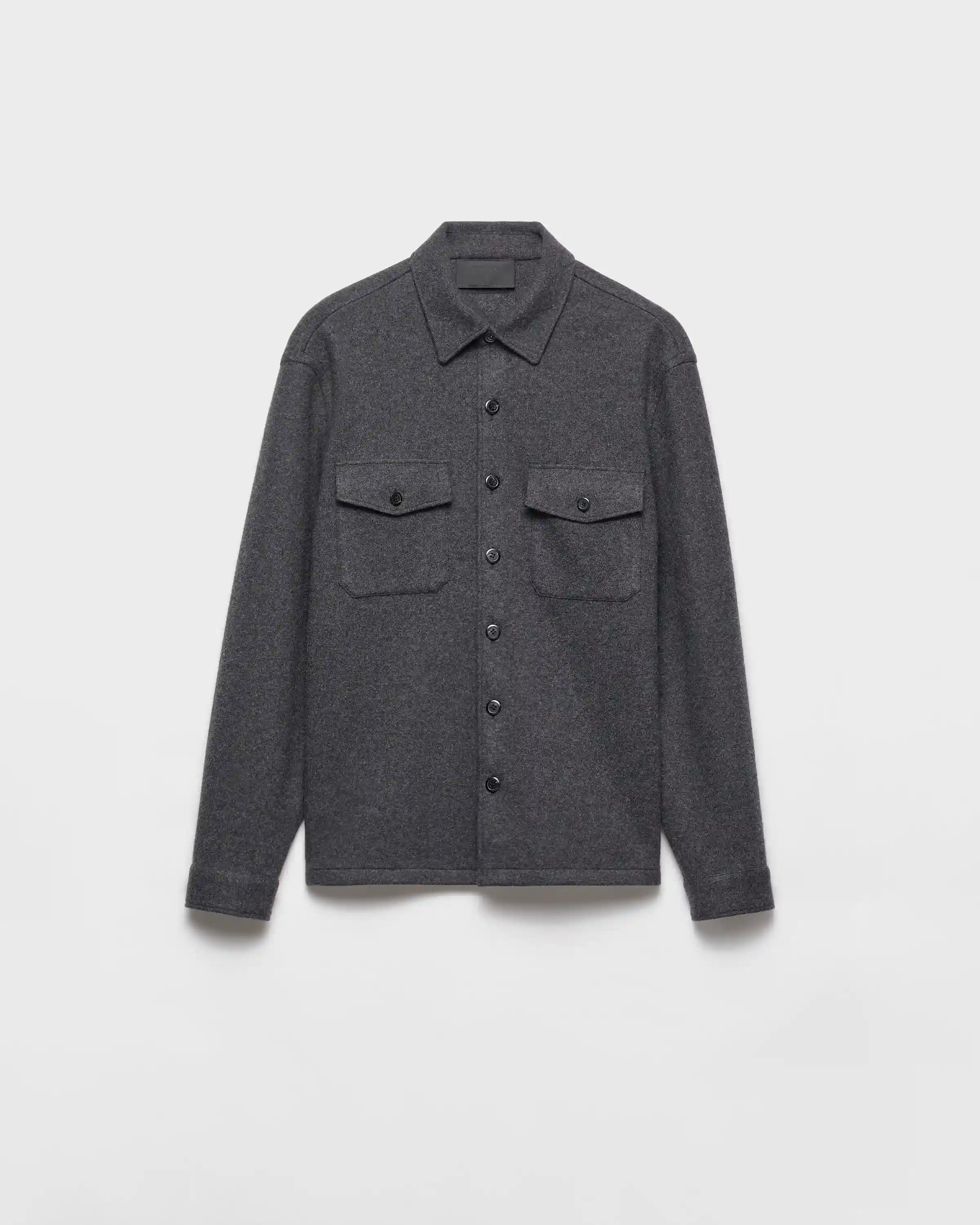 Wool blend shirt