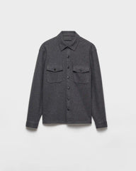 Wool blend shirt