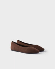 Suede ballerinas