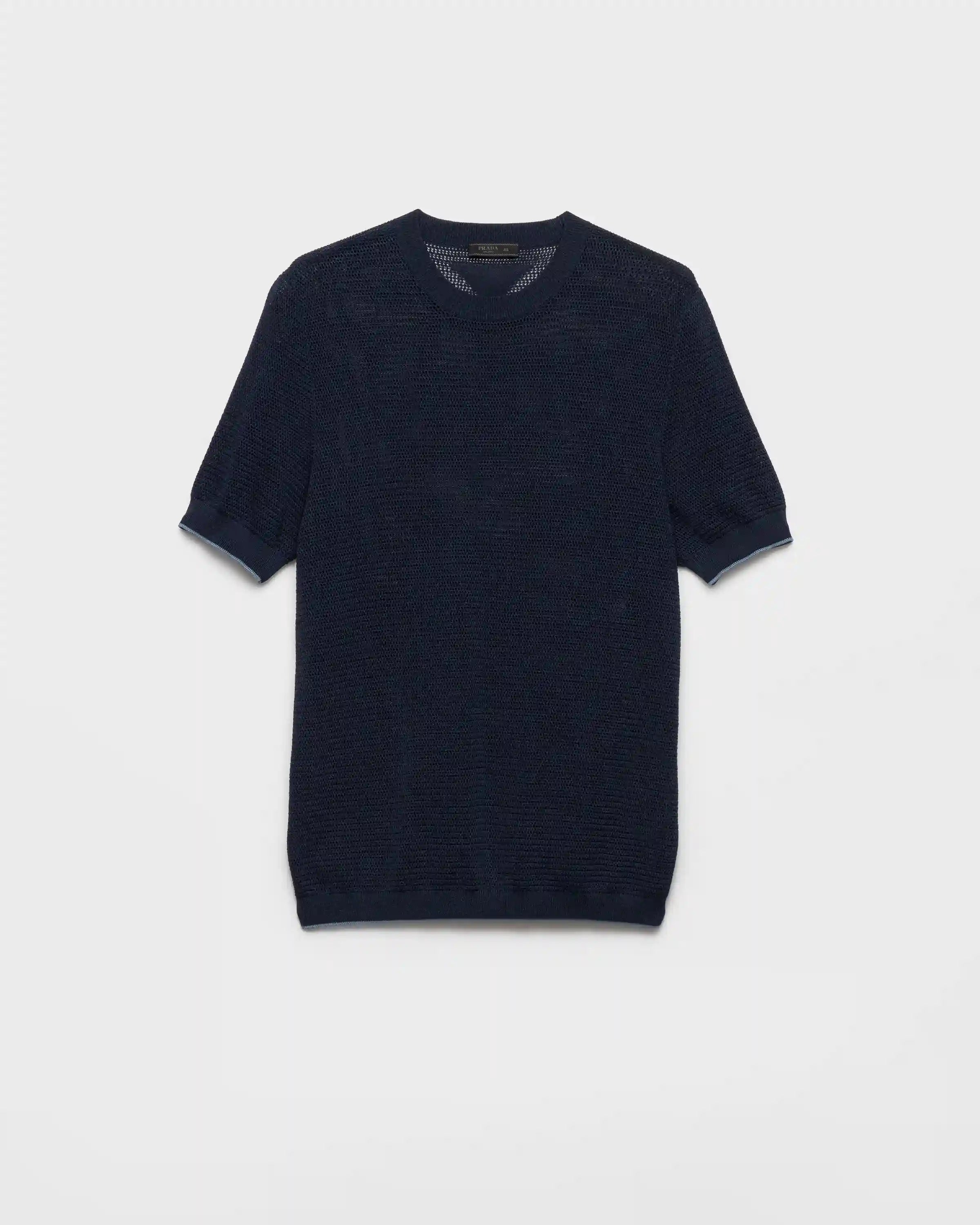 Silk and cotton crew-neck sweater