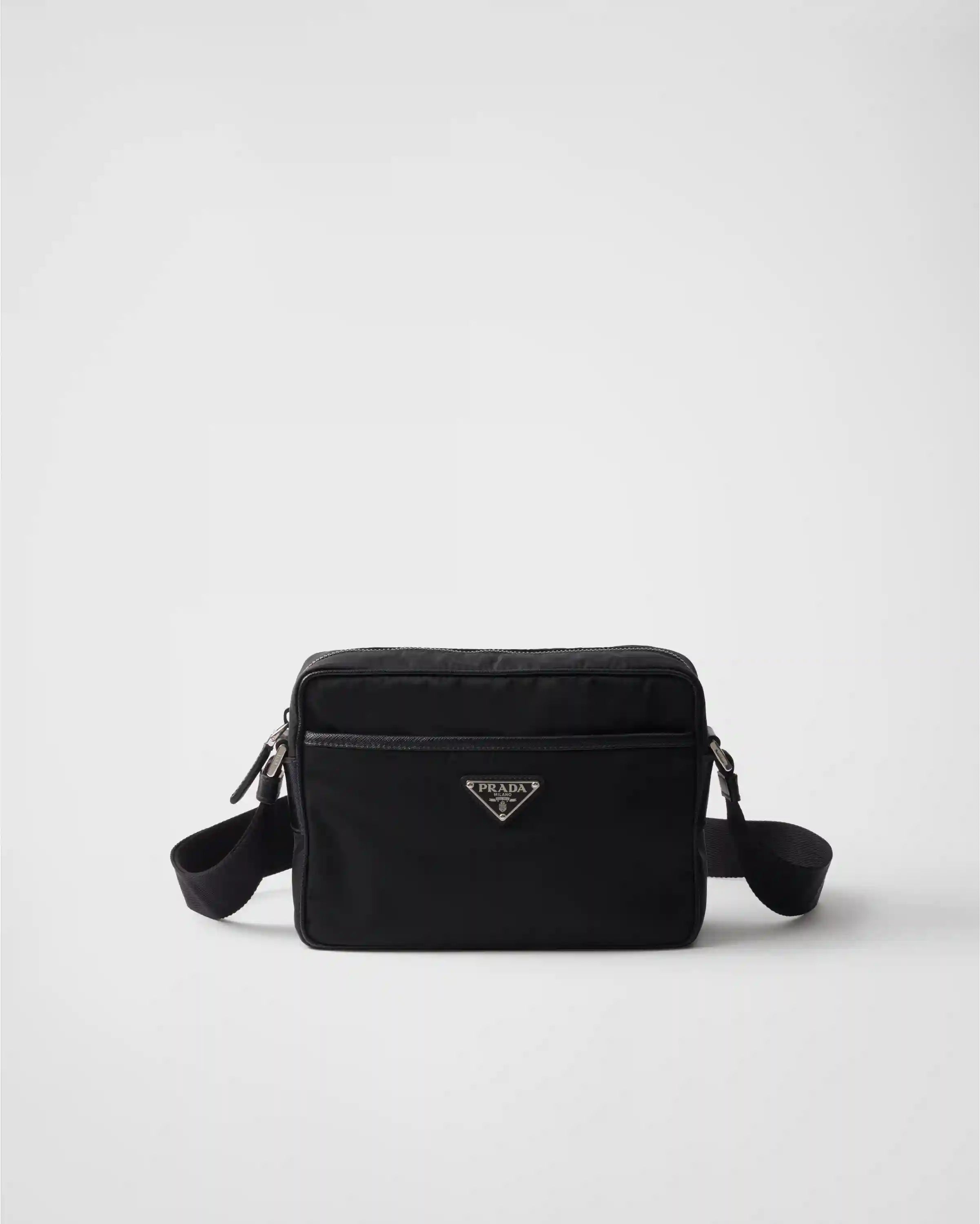Re-Nylon and Saffiano shoulder bag