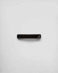 Hair clip with triangle logo