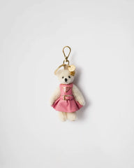 Teddy keychain charm