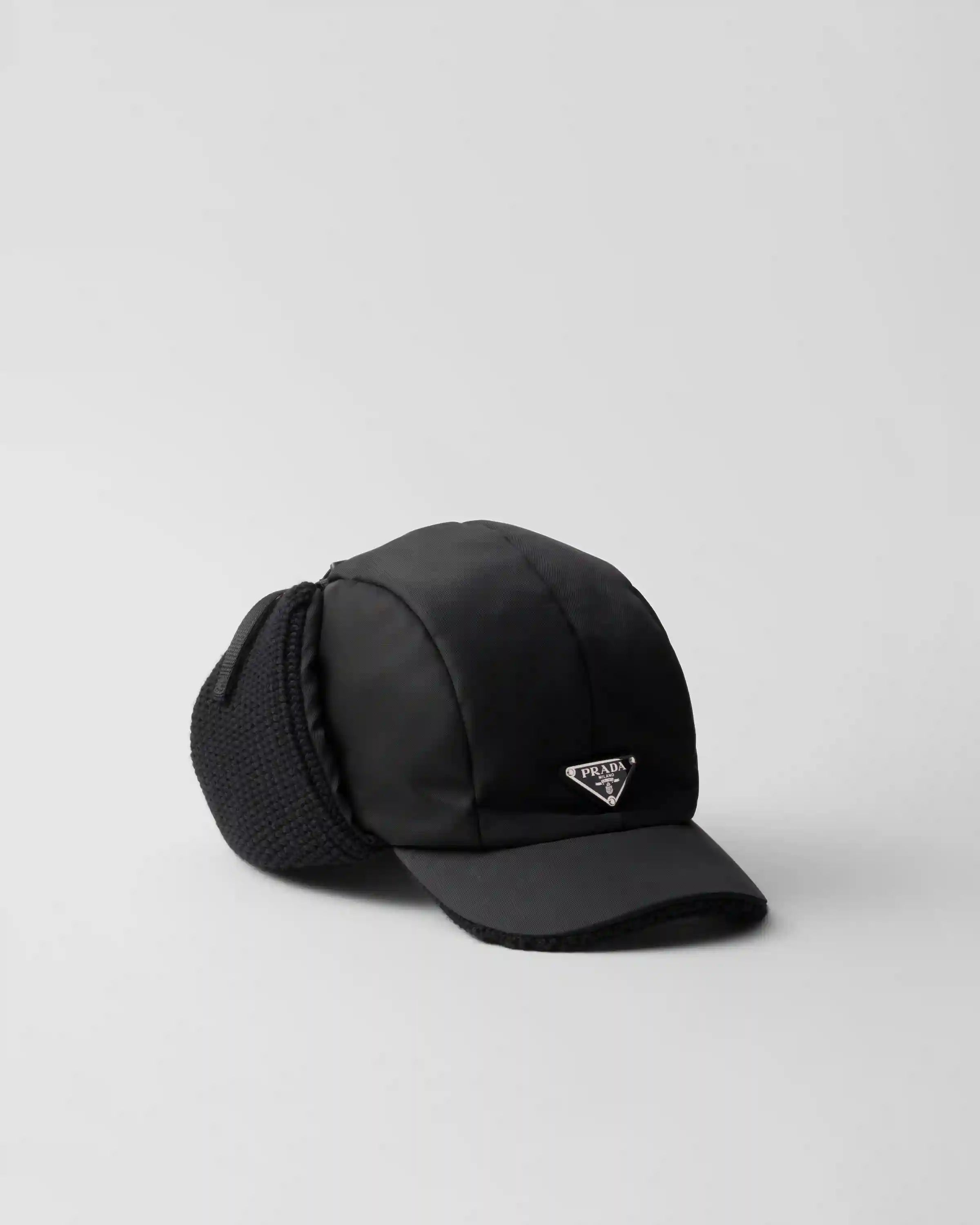 Re-Nylon and wool trapper hat