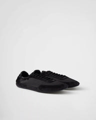 Collapse Re-Nylon and suede sneakers