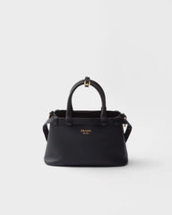 Prada Buckle small leather handbag with double belt