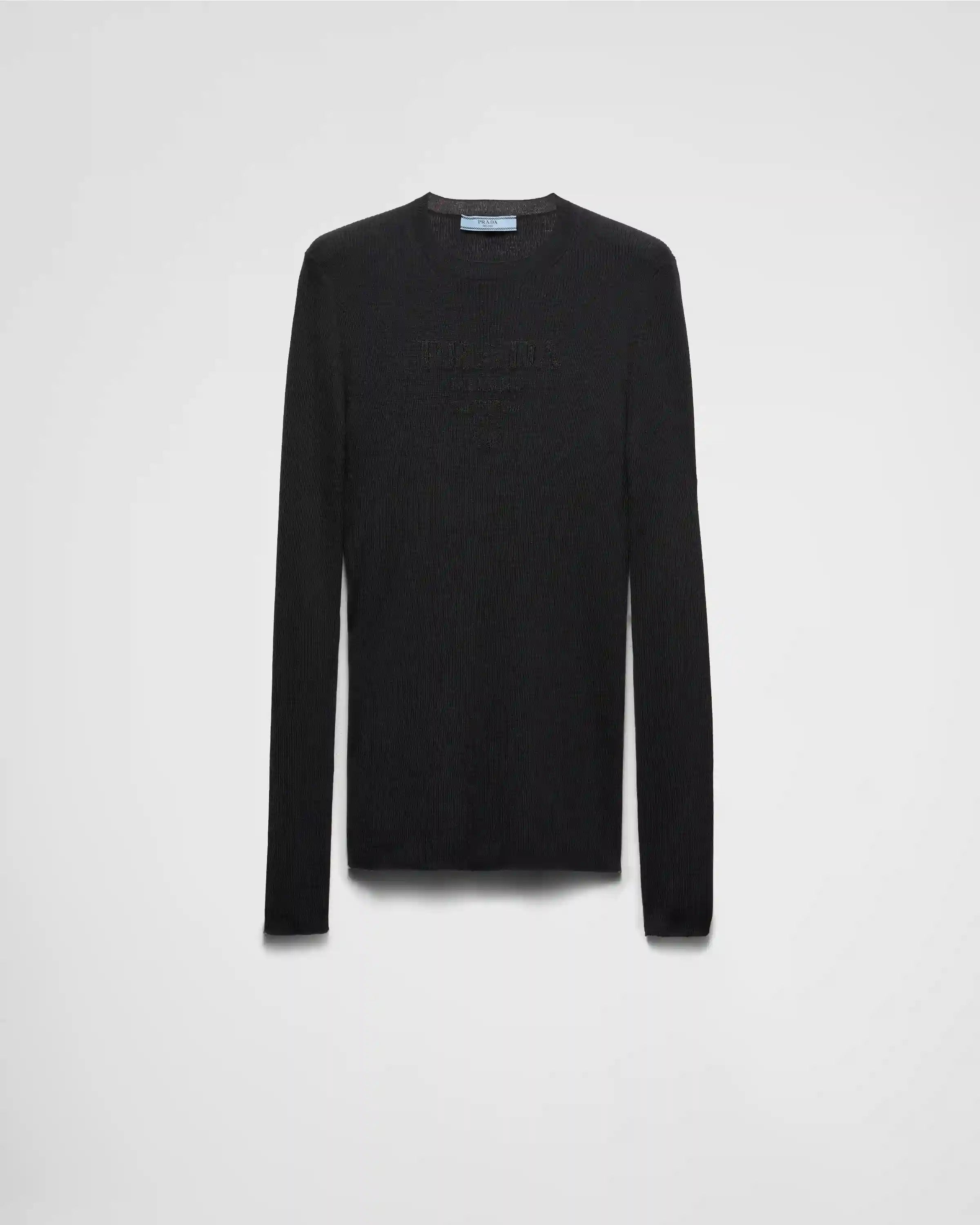 Superfine wool crew-neck sweater