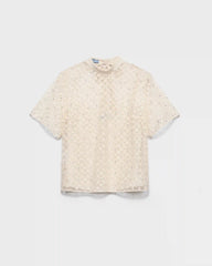Embroidered lace top
