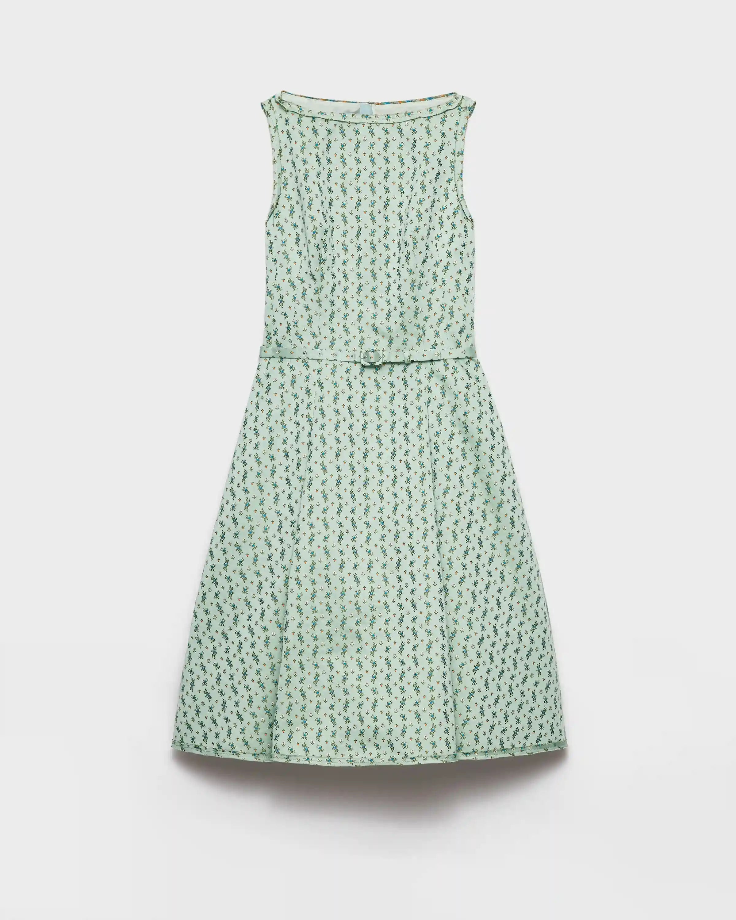 Floral print duchess dress