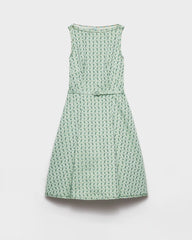 Floral print duchess dress